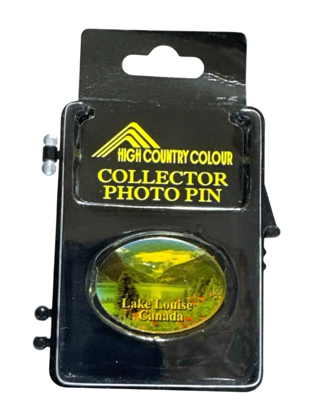 High Country Colour Collector Photo Pin Lake Louise Canada Oval Souvenir New